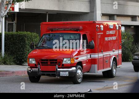 General views of Cedar Sinai Hospital where actor Charlie Sheen was taken early Thursday morning after he reportedly was suffering from severe abdominal pain, possibly caused by a hernia.  According to reports Sheen had been partying for 36 hours prior to the incident which saw him rushed to the hospital via ambulance.  Early reports stated that Sheen was surrounded by family including father Martin Sheen, mother Janet Sheen (aka Janet Templeton) and ex-wife Denise Richards. Los Angeles, CA. 01/27/11. Stock Photo