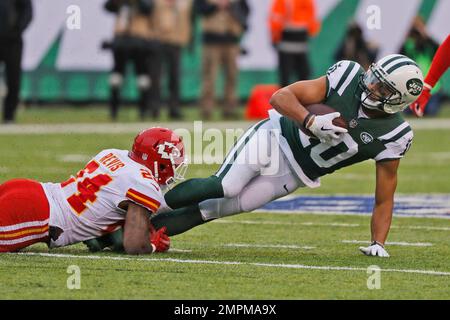 East Rutherford, New Jersey, USA. 3rd Dec, 2017. Kansas City Chiefs  cornerback Darrelle Revis (24) looks on during the NFL game between the Kansas  City Chiefs and the New York Jets at