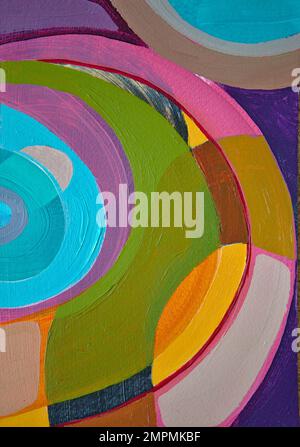 colourful layered abstract art Stock Photo