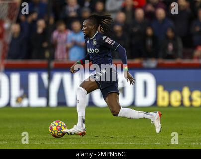 File photo dated 02-01-2022 of Bertrand Traore, who has has returned to Aston Villa after being recalled from his loan with Istanbul Basaksehir. Issue date: Tuesday January 31, 2023. Stock Photo