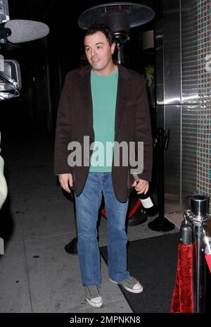 'Family Guy' creator Seth McFarland attends Christine Lakin's 1970s-themed 30th birthday party at Aqualounge. Los Angeles, CA. 1/24/09. Stock Photo