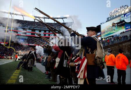 NFL: Patriots' End Zone Militia stands guard on Sundays in Foxboro