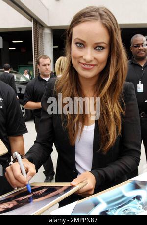 Olivia Wilde promoting TRON at Comic-Con in San Diego, CA. 7/22/10. Stock Photo