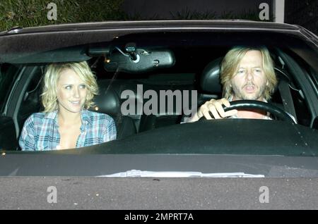 David Spade leaves the restaurant STK after enjoying dinner with a female friend. It's reported that Spade, 43, is going to be a first-time father after finding out that his ex-girlfriend, Playboy playmate Jillian Grace, 22, is pregnant. Grace announced recently that she is pregnant with Spade's baby after they dated briefly last year. Los Angeles, CA. 6/28/08. Stock Photo