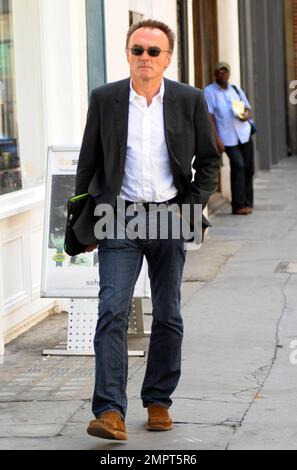 Oscar-winning director Danny Boyle strolls in London's Soho. London, UK. 5/24/10.   . Stock Photo