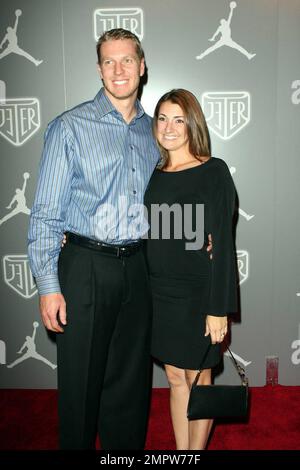 Roy Halladay and Wife arriving for the Jordan Celebrates Derek Jeter Party,  New York, NY, 7/14/08 Stock Photo - Alamy