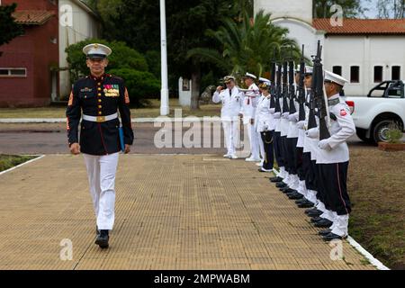 U.S. Marine Corps Sgt. Maj. Carlos Ruiz, sergeant major of U.S.