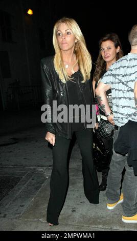 Lindsay Lohan's mom Dina Lohan attends Live Nation Presents Lily Allen at the Wiltern Theater in Los Angeles, CA. 4/2/09. Stock Photo