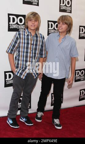 Dylan Sprouse and Cole Sprouse arrive for the Do Something Awards, the pre-party for 2008's Teen Choice Awards scheduled for tomorrow, August 3, at Level 3 in Hollywood, CA. 8/2/08. Stock Photo