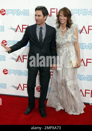 Eric McCormack and Janet Leigh Holden at The 37th AFI Lifetime Achievement Award for Michael Douglas. Los Angeles, Ca. 6/11/09. Stock Photo