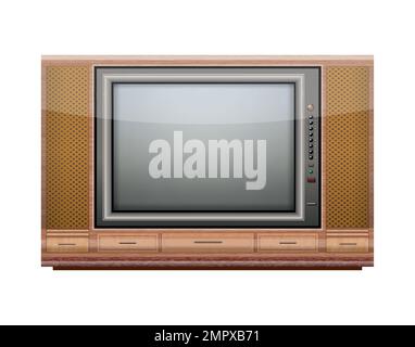 retro tv Stock Vector