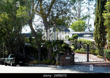 It's reported that the former home of Elvis Presley and wife Priscilla is now for sale with an asking price of $12.95 million. According to the reports, the legendary couple purchased the home for $400k in 1972. The 5,367 square-foot, 4 bedroom, 5 bathroom home features city and sea views and has been extensively remodeled with new floors, updated chef's kitchen and resurfaced pool and spa. The house, built in 1958, also includes floor-to-ceiling windows allowing lots of natural light, a formal living room and master suit, among other luxury features. Beverly Hills, CA. 25th October 2012. Stock Photo