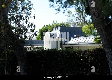 It's reported that the former home of Elvis Presley and wife Priscilla is now for sale with an asking price of $12.95 million. According to the reports, the legendary couple purchased the home for $400k in 1972. The 5,367 square-foot, 4 bedroom, 5 bathroom home features city and sea views and has been extensively remodeled with new floors, updated chef's kitchen and resurfaced pool and spa. The house, built in 1958, also includes floor-to-ceiling windows allowing lots of natural light, a formal living room and master suit, among other luxury features. Beverly Hills, CA. 25th October 2012. Stock Photo