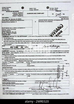 Exclusive!! Eminem's divorce papers. Eminem files for divorce against