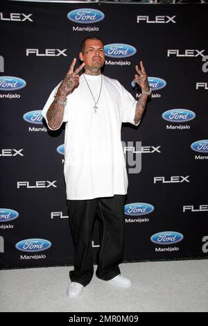 Lucky Lucciano arrives at Estilo, Vida, Vision y Pasion Gala to preview and test drive the new Ford Flex at the Los Angeles Center Studios in Los Angeles, CA. 8/21/08.  . Stock Photo