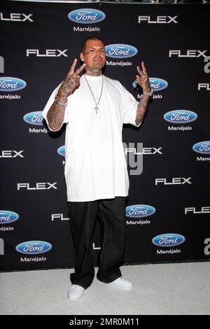 Lucky Lucciano arrives at Estilo, Vida, Vision y Pasion Gala to preview and test drive the new Ford Flex at the Los Angeles Center Studios in Los Angeles, CA. 8/21/08. Stock Photo