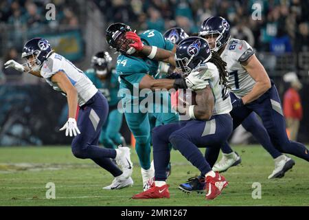 London, UK. 21 October 2018. Running back Derrick Henry (22) of