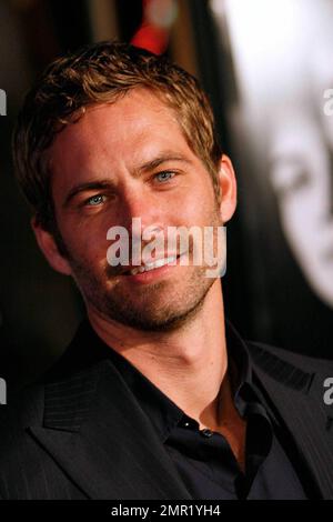 Paul Walker at the world premiere of 'Fast & Furious' at the Gibson Amphitheatre. Universal City, CA. 3/12/09. Stock Photo