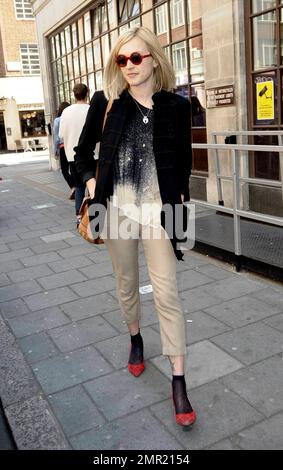 Radio personality and TV presenter Fearne Cotton leaves BBC Radio. London, UK. 05/04/11. Stock Photo