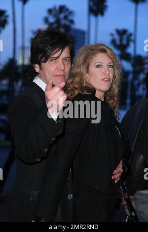 Michael Damian and Janeen Damian arrive to opening night of the Newport Beach Film Festival, featuring a world premiere screening of 'Five Star Day.' Los Angeles, CA. 4/22/10. Stock Photo