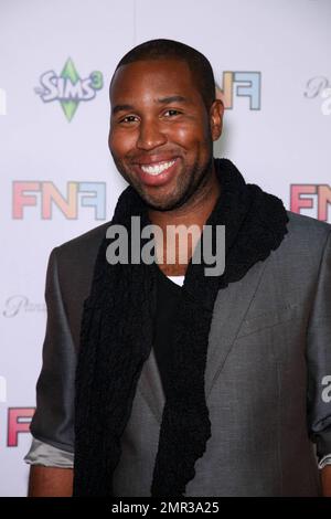 Claude Kelly arrives to Paramount Studios Hollywood for the 13th Annual Friends and Family pre-Grammy Awards Event, featuring performances by Estelle, George Clinton, Jay Sean, Kevin Rudolf, Mayer Hawthorne, Theophilus London. Los Angeles, CA. 1/29/10. Stock Photo