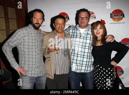 Tom Arnold and friends hosted posthumous 73rd Birthday celebration for George Carlin last night at the Laugh Factory. On hand to help join in the fun were Tom Green, Judy Tenuta and Paul Rodriguez. Los Angeles, CA. 5/13/10.    . Stock Photo