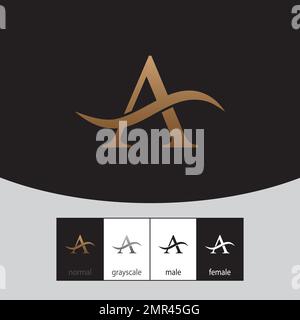 A Letter Logo Royal. - Vector. Vector illustration Stock Vector