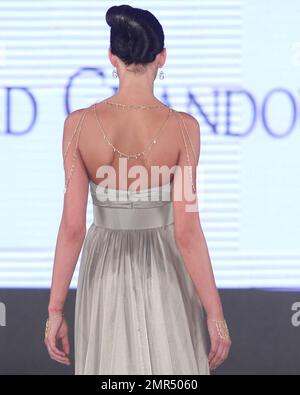 Beirut based Jad Ghandour and luxury house Danasha Luxury premiere a $1.5 million ultimate red-carpet gown featuring fine Belgium diamonds handset in 18 carat gold on day three of the12th Annual Miami International Fashion Week in Miami, FL.  03/20/10.     . Stock Photo