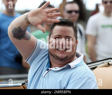 Grand Marshall Chaz Bono makes an appearance at the 2012 Miami Beach Gay Pride Parade and various events. Miami, FL. 15th April 2012. Stock Photo