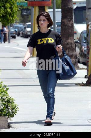 Exclusive!! 'Twilight: New Moon' actress Ashley Greene was seen doing some last minute script review with her puppy Marlow before changing her clothes and heading out to an audition in Culver City.  When asked what she was auditioning for Ashley said it was for a small independent film. Los Angeles, CA. 5/15/09. Stock Photo