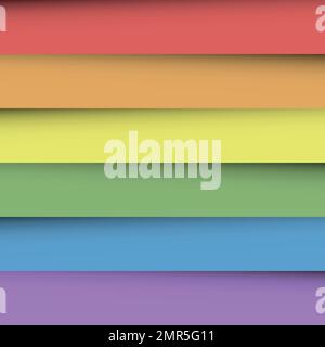 Overlapping colorful paper sheets in colors Vector Image