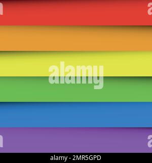 Overlapping colorful paper sheets in colors Vector Image