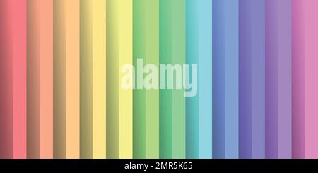 Folded paper in colors of rainbow spectrum. With shadow effect. Happy abstract vector background wallpaper Stock Vector