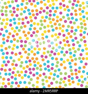 Colorful seamless pattern. Happy, funny and infantile theme. Abstract vector background Stock Vector
