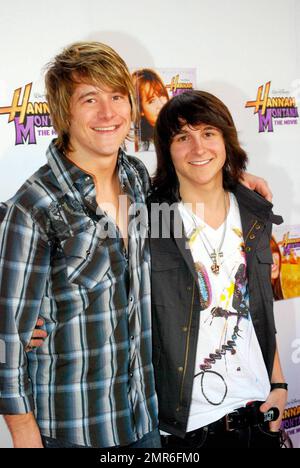 Mitchel Musso attends the premiere of 'Hannah Montana: The Movie' at the Green Hills Cinema in Nashville, TN. 4/9/09. F Stock Photo