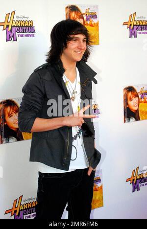 Mitchel Musso attends the premiere of 'Hannah Montana: The Movie' at the Green Hills Cinema in Nashville, TN. 4/9/09. F Stock Photo