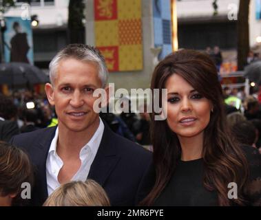 Gary Lineker and Danielle Bux at the London Premiere of Harry Potter and the Half-Blood Prince, London, UK, 07/07/09. Stock Photo