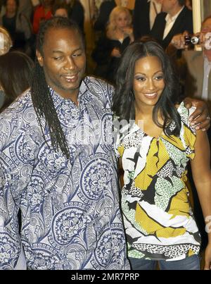 Lennox Lewis and wife Violet Chang at the screening of 'Hereafter' at the Toronto International Film Festival. Toronto, ON. 9/12/10. Stock Photo