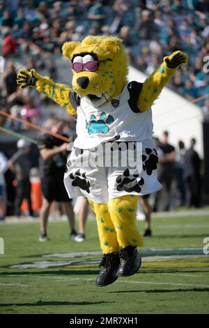 Jaguars mascot Jaxson De Ville leads the team out prior to the NFL football  game between the Indianapolis Colts and the Jacksonville Jaguars at  Jacksonville Municipal Stadium in Jacksonville, Florida. (Credit Image: ©