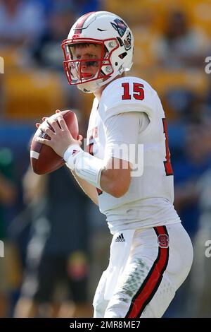 North Carolina State quarterback Ryan Finley looks to pass during the ...