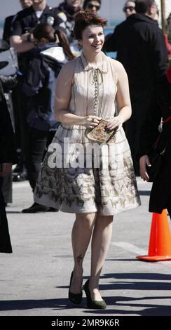 Amber Tamblyn arrives at the 2011 Film Independent Spirit Awards at Santa Monica Beach.  Big winners of the evening included Best Female Lead Natalie Portman for her work in 'Black Swan', Best Male Lead James Franco for '127 Hours', Best Feature went to 'Black Swan' and Best First Feature went to 'Get Low'.  Los Angeles, CA. 02/26/11. Stock Photo