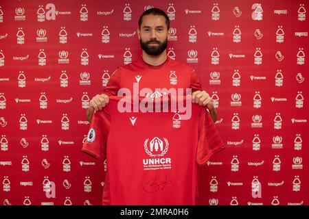 Nottingham Forest sign Felipe from Atlético Madrid on deadline day at City Ground, Nottingham, United Kingdom, 31st January 2023  (Photo by Ritchie Sumpter/News Images) Stock Photo