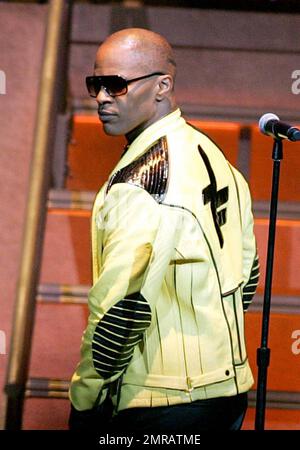 Jamie Foxx performs live in concert at the BankAtlantic Center in Sunrise, FL. 8/29/09. Stock Photo