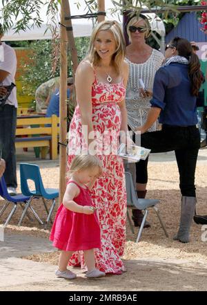 Actor/Director Jason Priestley was seen attending the 'Pregnancy Awareness Month' event in Santa Monica with his wife Naomi and 22 month old daughter Ava.  The event was held at the Little Dolphins By The Sea Preschool.  Jason and Ava spent most of their time playing at the playground.  Los Angeles, CA.  5/2/09. Stock Photo