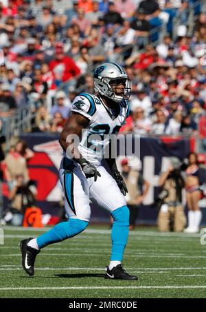 Charlotte, USA. 7th Oct 2018. Carolina Panthers free safety Mike Adams (29)  during the NFL football game between the New York Giants and the Carolina  Panthers on Sunday October 7, 2018 in