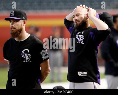 Arizona Diamondbacks cap, during Colorado Rockies vs Arizona Diamondbacks,  game of Cactus league and Spring Trainig 2013 in Sports Complex Salt River  Fields at Talking Stick in Arizona. February 24, 2013 sunglasses