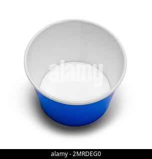Empty Cup Bowl Cut Out on White. Stock Photo