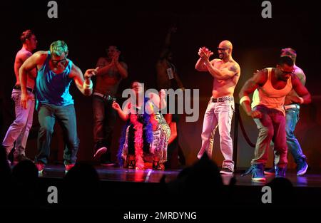 Chippendales introduces its newest guest host Joey Lawrence at the Chippendales Theater inside the Rio All-Suites Hotel & Casino in Las Vegas, NV. 8th June 2012. Stock Photo