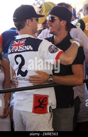 Polo players Jeffrey Donovan and Nic Roldan are photographed at the AMG ...