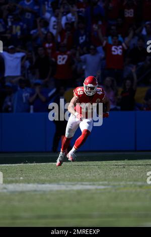 Kansas City Chiefs' Daniel Sorensen carries the ball during an NFL football  game against the Los Angeles Chargers, Sunday, Sept. 24, 2017, in Carson,  Calif. (AP Photo/Jae C. Hong Stock Photo - Alamy